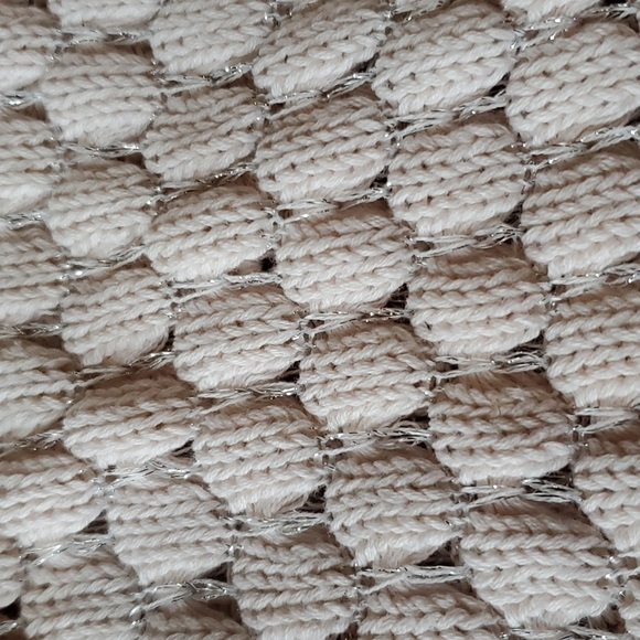 Peek Little peanut blush pink & silver sweater SZ S(3-6m) EUC - Picture 3 of 9